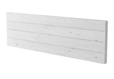 cabecero de madera en color blanco